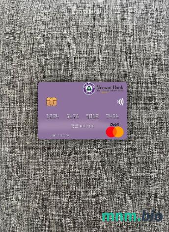 Pakistan Meezan bank Limited wygląd zdjęcia mastercard skan PSD + zdjęcie